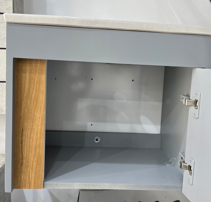 روشویی کابینتی سایز کوچک رنگ طوسی راشین کد326